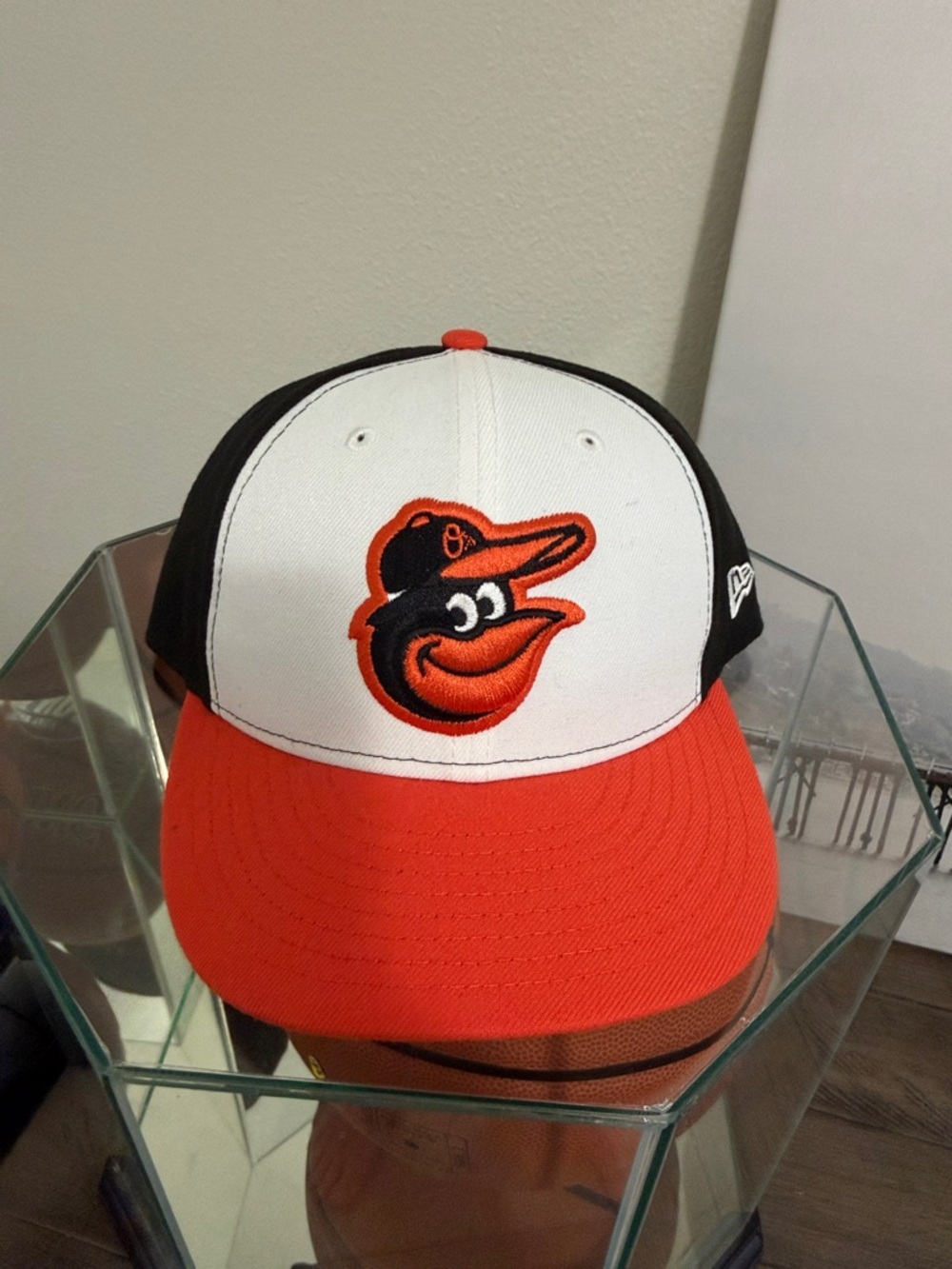 New Era Orioles Two-Tone Cap in Orange, White, Black 7 5/8